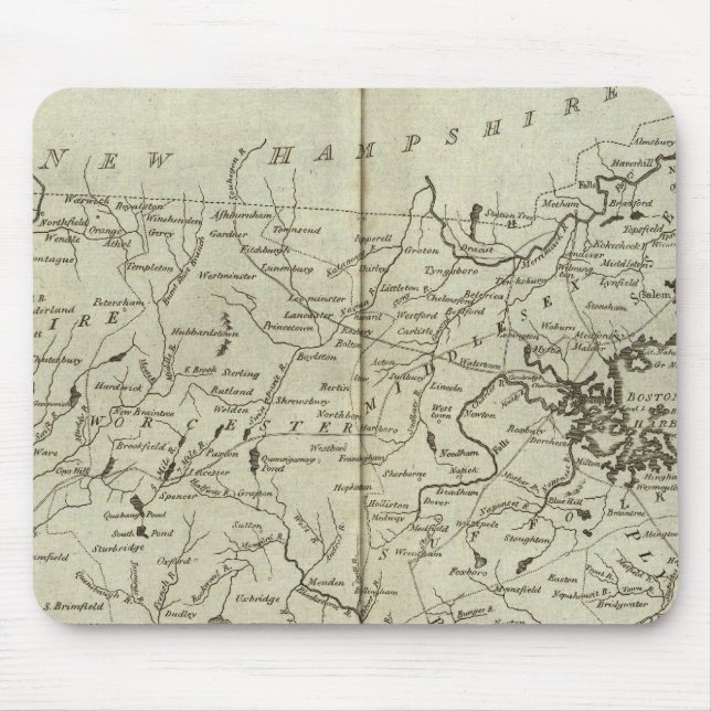 State of Massachusetts Mouse Mat (Front)