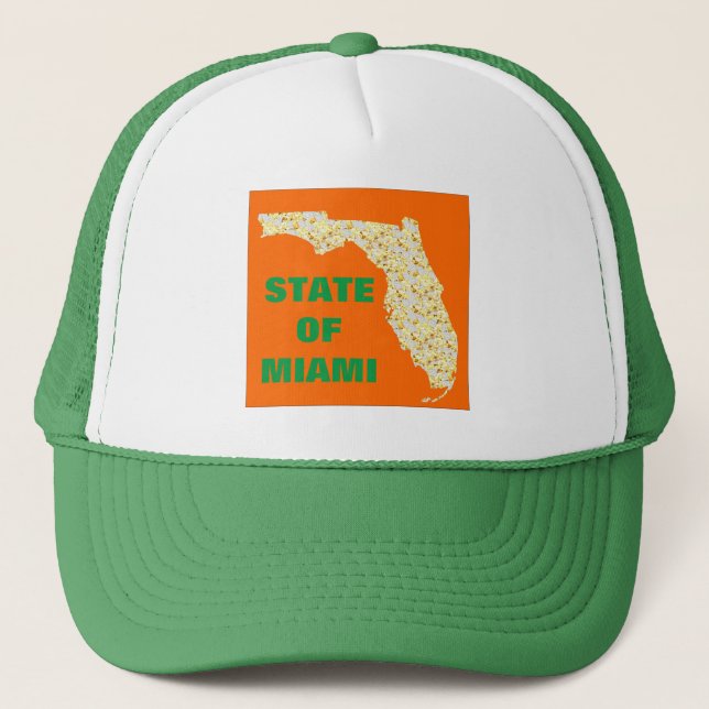 STATE OF MIAMI TRUCKER HAT (Front)