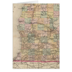 State of Michigan Atlas Map