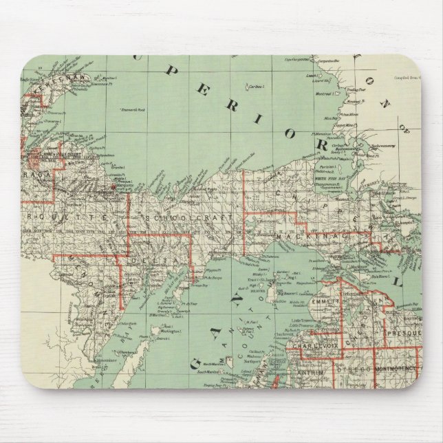 State of Michigan Mouse Mat (Front)