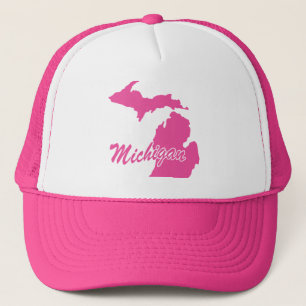 State Of Michigan Shape Trucker Hat