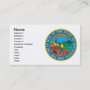 State of Minnesota great seal Business Card