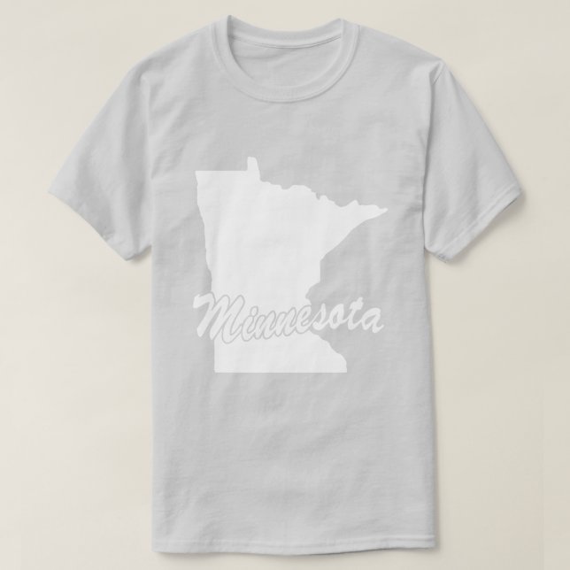 State Of Minnesota Shape T-shirt (Design Front)