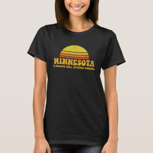 State of Minnesota Vintage Slogan Retro Souvenir G T-Shirt