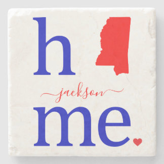 State of Mississippi Stone Coaster