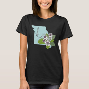 State of Missouri Flower the Hawthorn Blossom T-Shirt