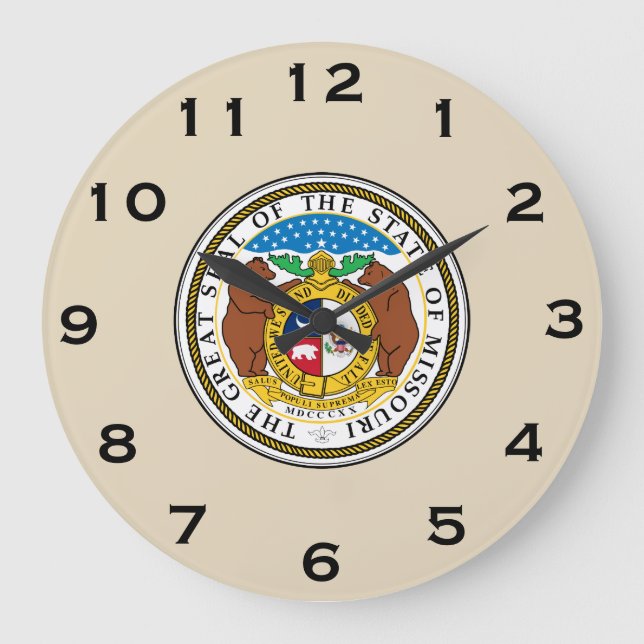 State of Missouri Wall Clock (Front)