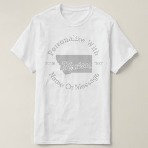 State Of Montana PERSONALIZED T-shirt