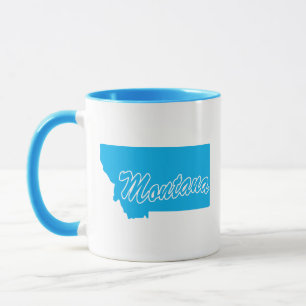 State Of Montana Shape Mug