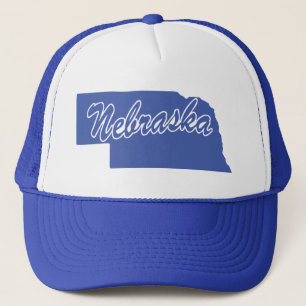 State Of Nebraska Shape Trucker Hat