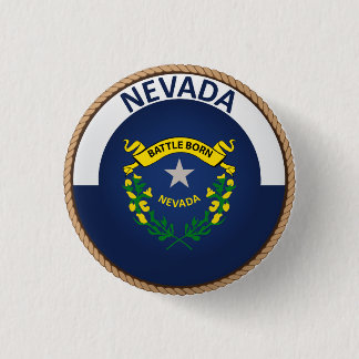 State of Nevada Flag Seal Button