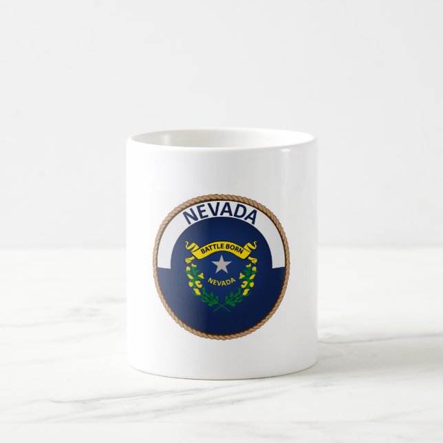 State of Nevada Flag Seal Coffee Mug (Center)