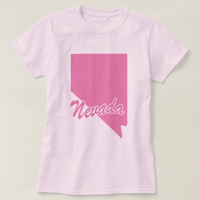 State Of Nevada Shape T-shirt (Design Front)
