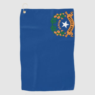State of Neveda Flag Golf Towel
