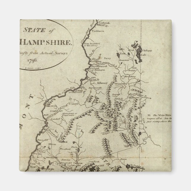 State of New Hampshire 4 Magnet (Front)