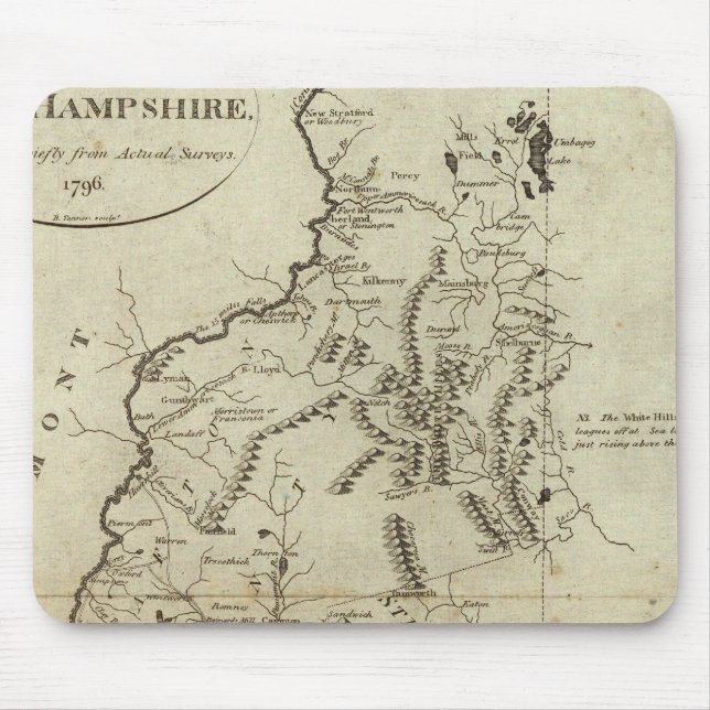 State of New Hampshire 4 Mouse Mat (Front)