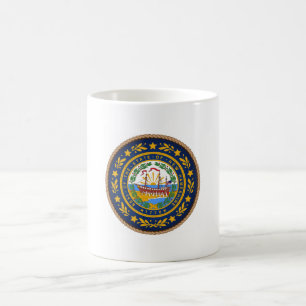 State of New Hampshire Flag Seal Coffee Mug