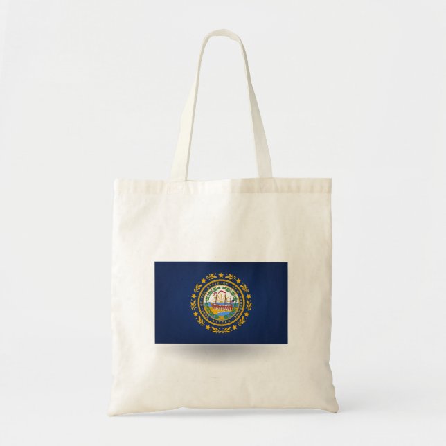 State of New Hampshire Flag Tote Bag (Front)