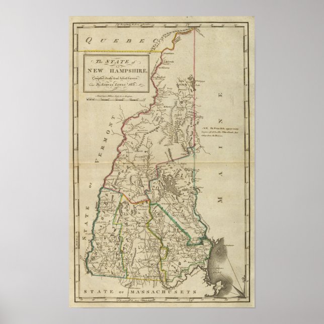 State of New Hampshire Poster (Front)