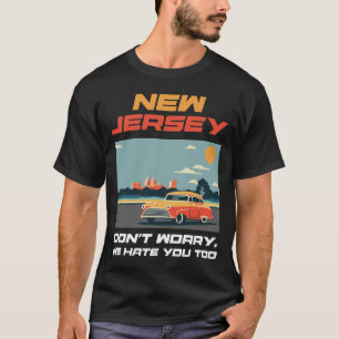 State of New Jersey Funny Vintage Slogan Retro Sou T-Shirt