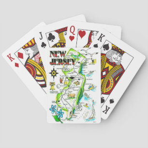 State of New Jersey Illustrated Playing Cards