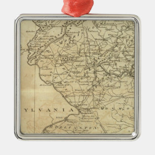 State of New Jersey Metal Tree Decoration