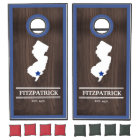 State of New Jersey Personalised Woodgrain