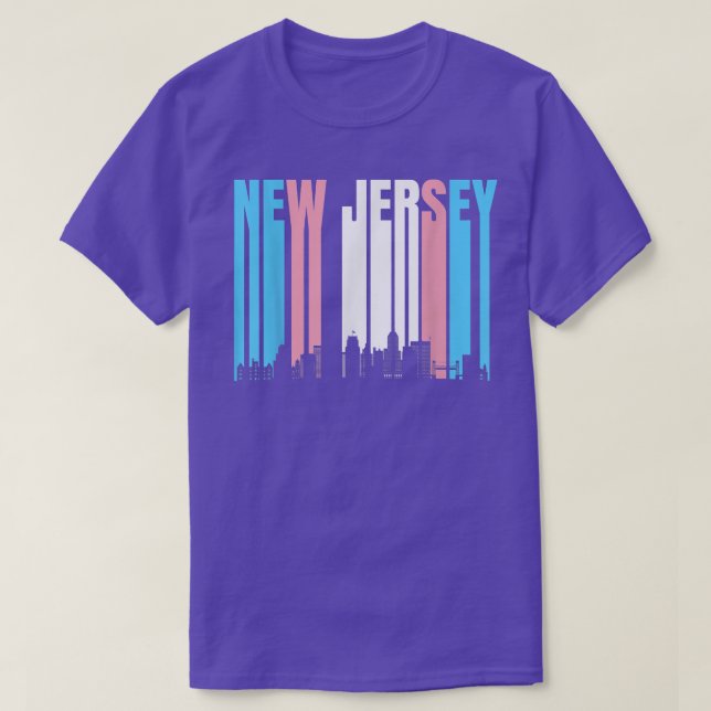 State Of New Jersey Trans Pride Flag  Transgender  T-Shirt (Design Front)