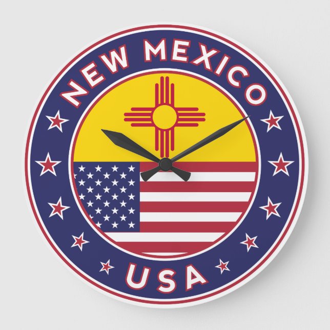 State of New Mexico Large Clock (Front)