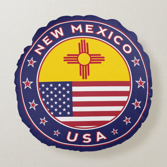 State of New Mexico Round Cushion (Front)