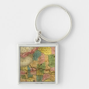 State of New York by DH Burr Key Ring