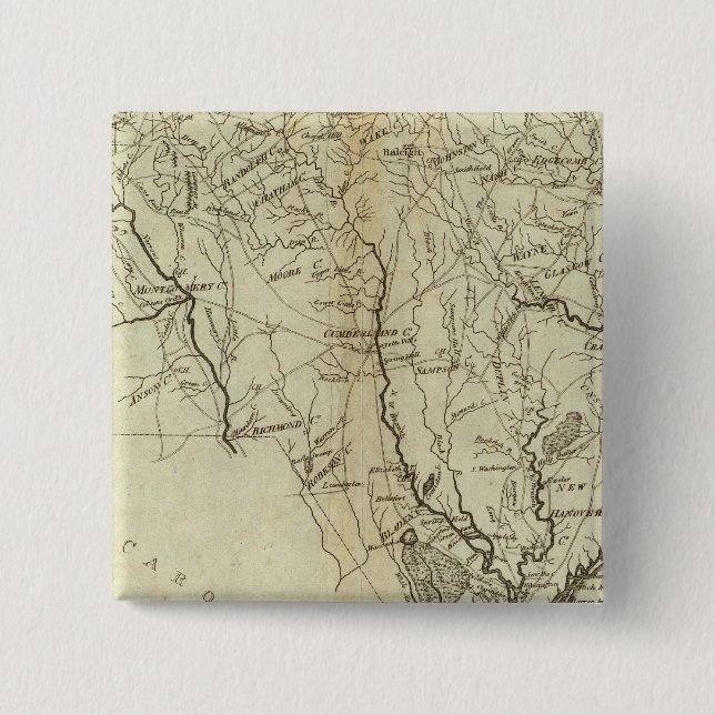 State of North Carolina 2 15 Cm Square Badge (Front)