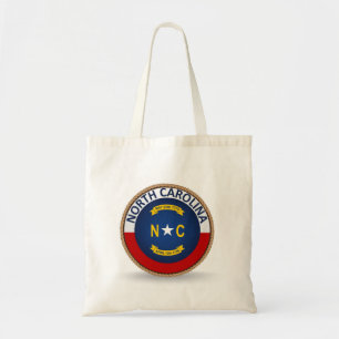 State of North Carolina Flag Seal Tote Bag