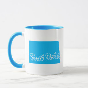 State Of North Dakota Shape Mug