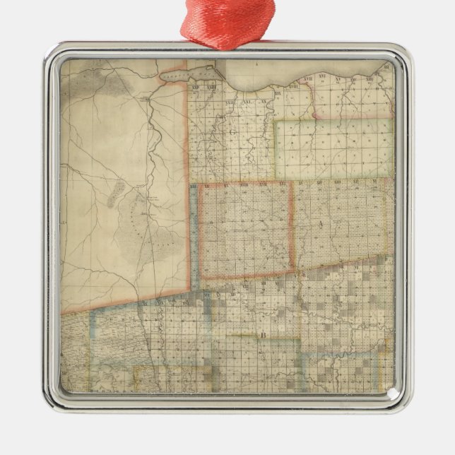 State of Ohio 2 Metal Tree Decoration (Front)