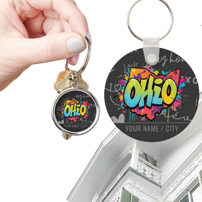 State of Ohio graffiti accessory  Key Ring (Creator Uploaded)