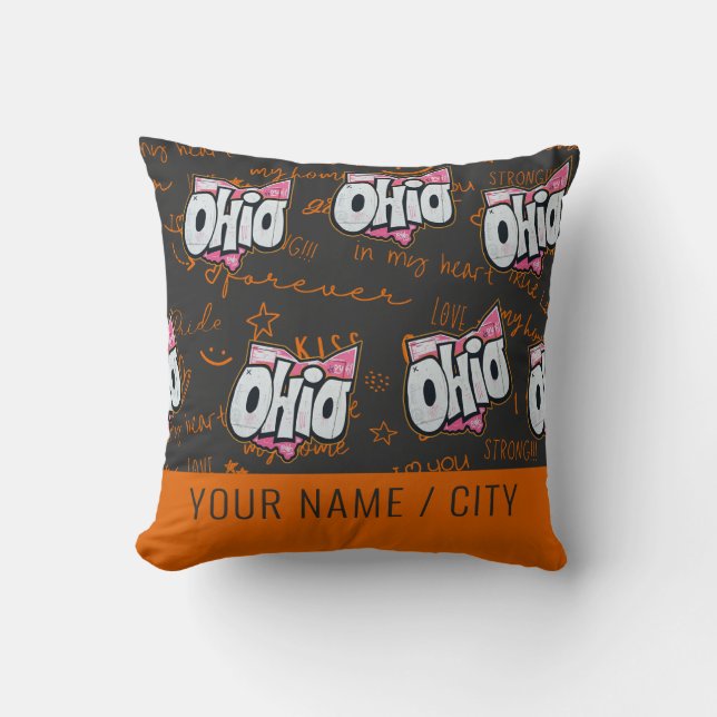 State of Ohio home decor decoration  Cushion (Front)