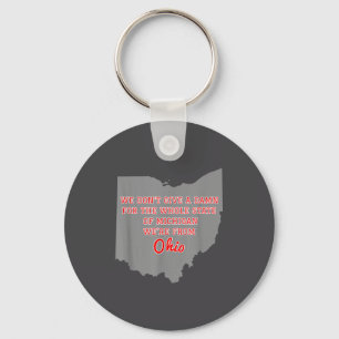 State Of Ohio We Don't Give A For Michigan Key Ring