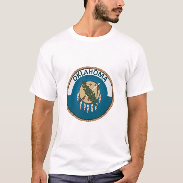 State of Oklahoma Flag Seal T-Shirt (Front)