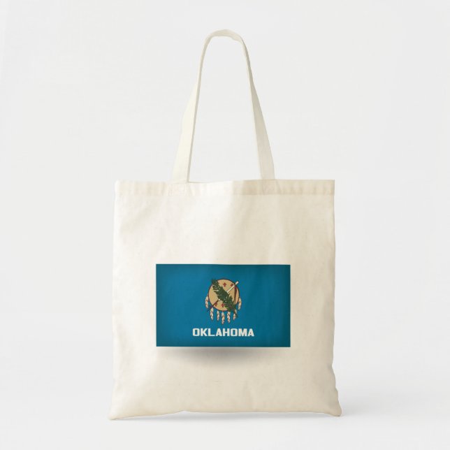 State of Oklahoma Flag Tote Bag (Front)