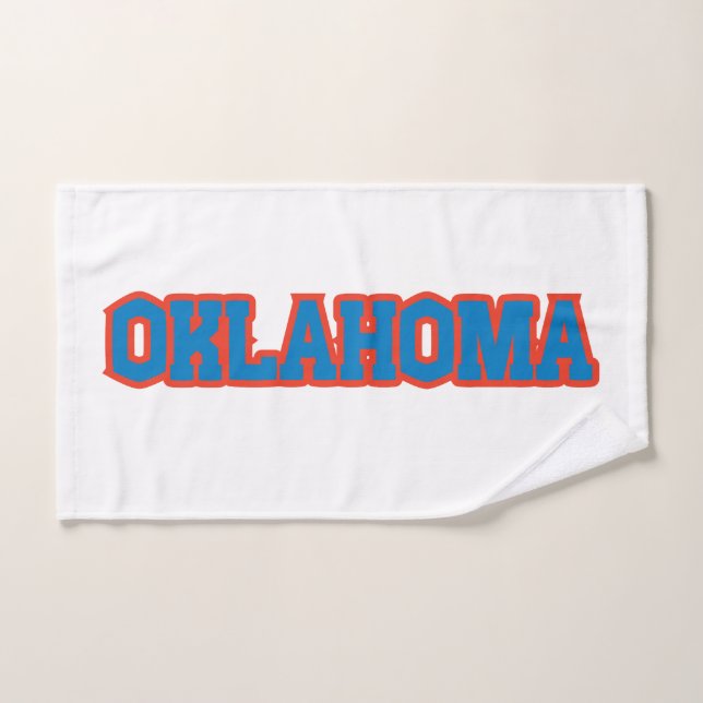State Of Oklahoma Pride Custom Hand Towel (Hand Towel)