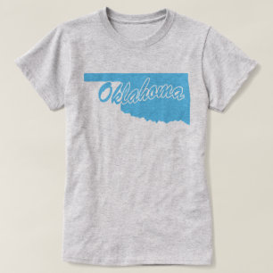 State Of Oklahoma Shape T-shirt