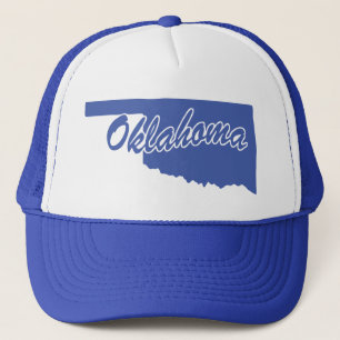 State Of Oklahoma Shape Trucker Hat