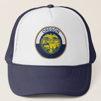 State of Oregon Flag Seal Trucker Hat