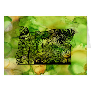 State of Oregon Greeting Card