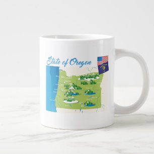 State of Oregon Large Coffee Mug