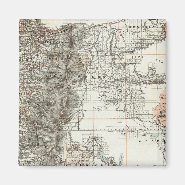 State Of Oregon Magnet (Front)