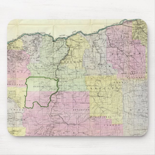 State of Oregon Mouse Mat (Front)