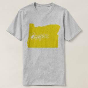 State Of Oregon Shape T-shirt