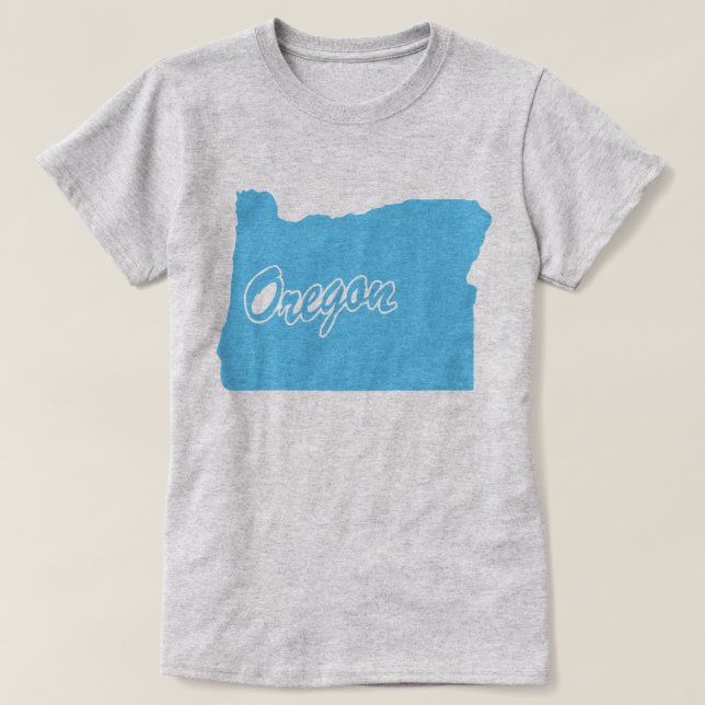 State Of Oregon Shape T-shirt (Design Front)